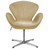 Дизайнерские кресла Кресло SWAN STYLE CHAIR карамельный, искусственная замша