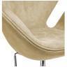 Дизайнерские кресла Кресло SWAN STYLE CHAIR карамельный, искусственная замша