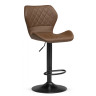 PORCH барный стул с обивкой искусственной кожей, цвет коричневый
