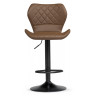 PORCH барный стул с обивкой искусственной кожей, цвет коричневый