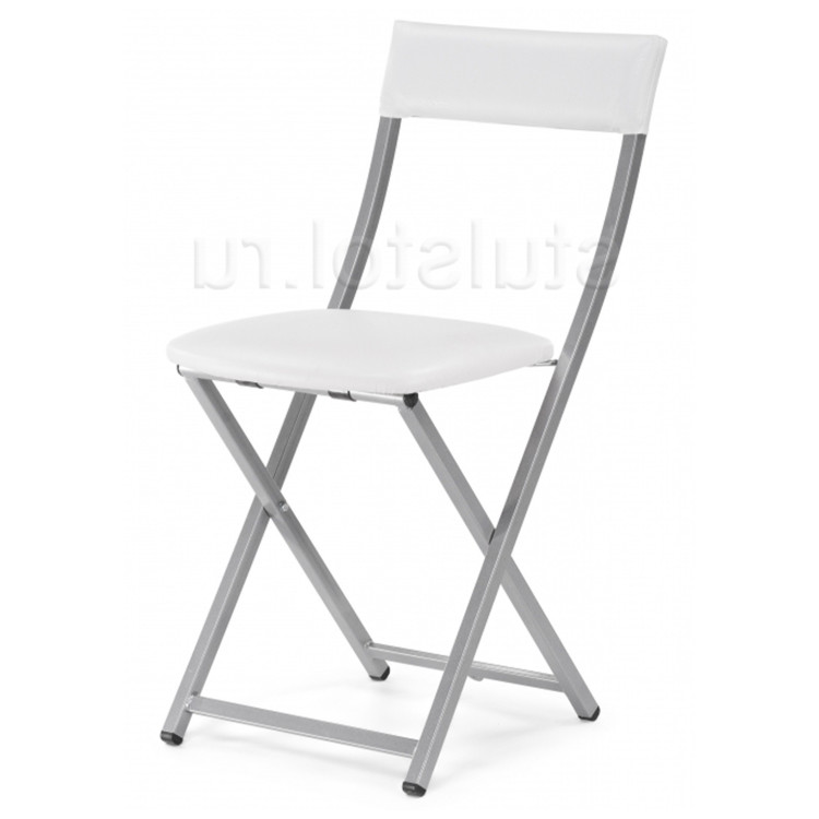 ELEVIS стул складной с мягким сиденьем белый полимер / светлый мусс ELEVIS стул складной с мягким сиденьем белый полимер / светлый мусс