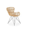 Стулья для гостиной Стул кухонный Halmar K335 (ротанг натуральный)