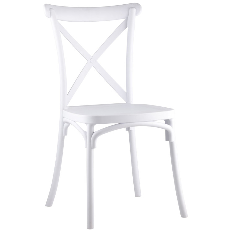 Пластиковые стулья пластиковый Кроссбэк белый