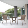 Кофейные комплекты Комплект плетеной мебели T25B/Y137C-W56 Light brown 2Pcs