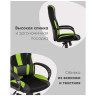 Игровые кресла TopChairs ST-CYBER 9 GREEN ткань/экокожа черный/зеленый