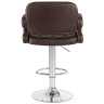 DOBRIN TIESTO барный стул с обивкой экокожей, цвет коричневый