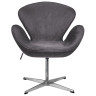 Дизайнерские кресла Кресло SWAN STYLE CHAIR тёмно-серый, искусственная замша