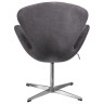 Дизайнерские кресла Кресло SWAN STYLE CHAIR тёмно-серый, искусственная замша