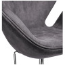 Дизайнерские кресла Кресло SWAN STYLE CHAIR тёмно-серый, искусственная замша