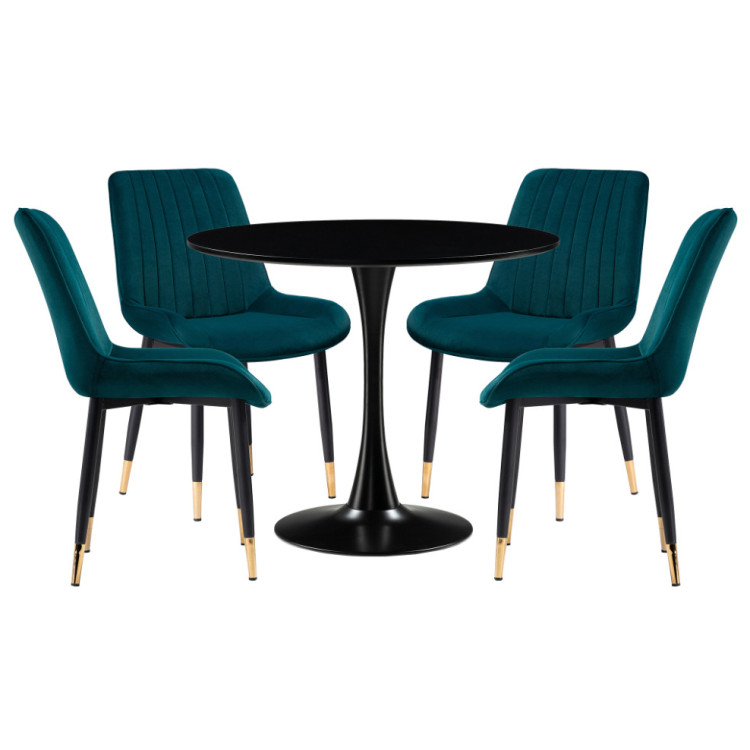 Обеденные группы Араму green / black / gold