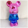 Предметы интерьера Статуэтка Lucky Bear (Bearbrick) IST-013, 28 см, розово-голубой глянцевый