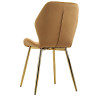 Стулья DC829 Стул мягкий, КЭМЕЛ#G62-06 велюр, каркас металл золото КРУГЛЫЙ
