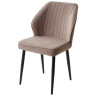 Стулья Стул VENA, цвет B5 Капучино, велюр/черный каркас М-City