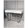 Консоли Стол-консоль Гарда-1 P-MJ-003, 120х40х76 см, белый/хром