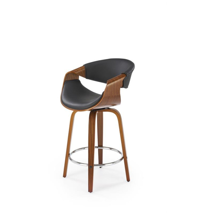 Барные стулья Барный стул Halmar H-123 (черный/орех)