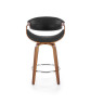 Барные стулья Барный стул Halmar H-123 (черный/орех)