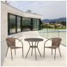 Кофейные комплекты Комплект плетеной мебели T282ANT/Y137C-W56 Light brown