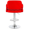 DOBRIN TIESTO барный стул с обивкой экокожей, цвет красный