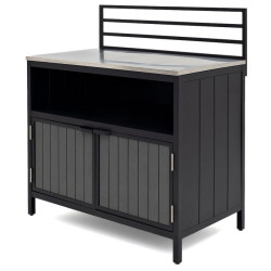 Модуль уличной кухни из алюминия BASE (консоль закрытая)