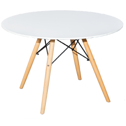 Недорогой стол для кухни. Журнальный столик EAMES DSW D60 белый Столик журнальный