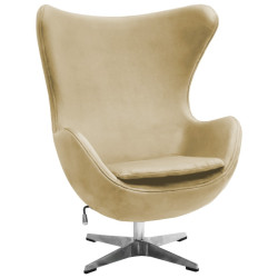 Кресло EGG STYLE CHAIR карамельный, искусственная замша