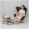 Дизайнерские кресла Кресло EGG STYLE CHAIR карамельный, искусственная замша