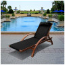 Шезлонги для дачи Шезлонг-лежак Мальта AFM-512A Black
