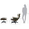 Дизайнерские кресла Кресло EAMES LOUNGE CHAIR и оттоманка EAMES LOUNGE CHAIR бежевые