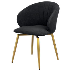 PAOLA графит / матовое золото Стул кухонный