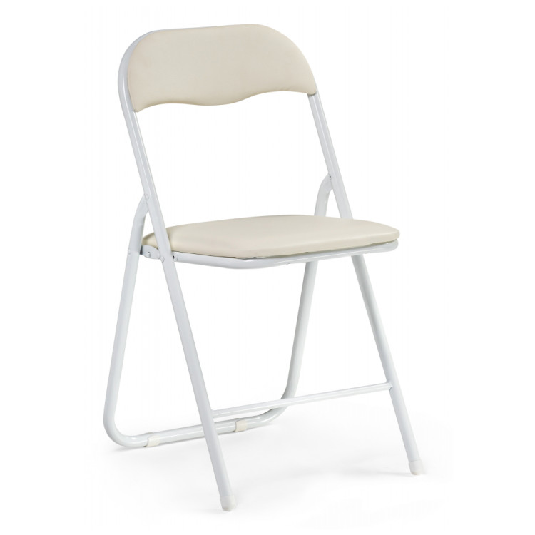 Стулья на металлокаркасе Fold 1 складной beige / white