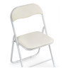 Стулья на металлокаркасе Fold 1 складной beige / white