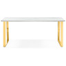 СЕЛЕНА-2 180 стол на металлическом основании золотого цвета