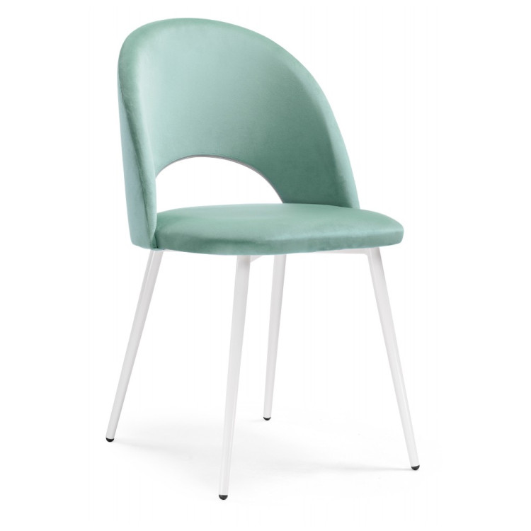 Стулья Ирре confetti aquamarine / белый глянец