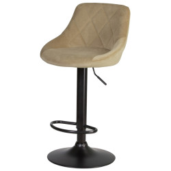 Полубарные стулья дешёвые. DOBRIN LOGAN BLACK мокко  Стул полубарный