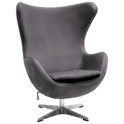 Кресло EGG STYLE CHAIR тёмно-серый, искусственная замша