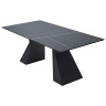 Керамические столы Стол БОГАРТ 200 TITANIUM BLACK PULIDO, керамика / Черный М-City