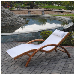 Шезлонг-лежак Мальта AFM-503C White