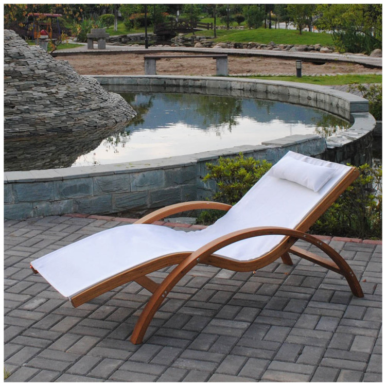 Шезлонги для дачи Шезлонг-лежак Мальта AFM-503C White