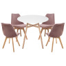 Обеденные группы Арги 90 light purple / white / wood