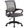 Офисные кресла DC453 Кресло офисное сетка/сиденье СЕРЫЕ, крестовина пластик ЧЕРНЫЙ