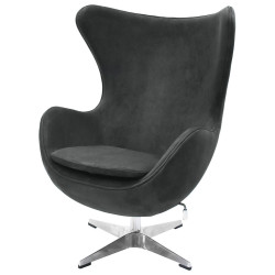 Кресло EGG STYLE CHAIR графит, искусственная замша