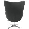 Лаунж-кресла Кресло EGG STYLE CHAIR графит, искусственная замша