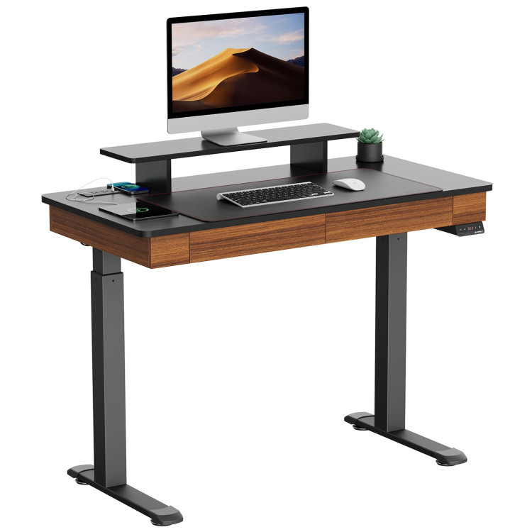 EUREKA ERK-ED-I47-WN стол для компьютера c электрической регулировкой по высоте и 2 ящиками EUREKA ERK-ED-I47-WN стол для компьютера c электрической регулировкой по высоте и 2 ящиками