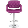 DOBRIN TIESTO барный стул с обивкой экокожей, цвет фиолетовый