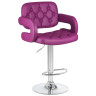 DOBRIN TIESTO барный стул с обивкой экокожей, цвет фиолетовый
