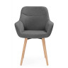 Стул-кресло Флюид 360 темно-серый (zd 995) / светлое дерево