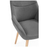 Стул-кресло Флюид 360 темно-серый (zd 995) / светлое дерево