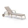 Шезлонги для дачи Шезлонг-лежак плетеный A35C2-W85 Latte с матрасом
