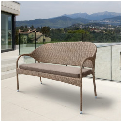 Плетеный диван S70B-W56 Light Brown