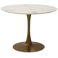 Керамические столы со столешницей круглой формы. АУРА F-1400-1 керамический обеденный стол